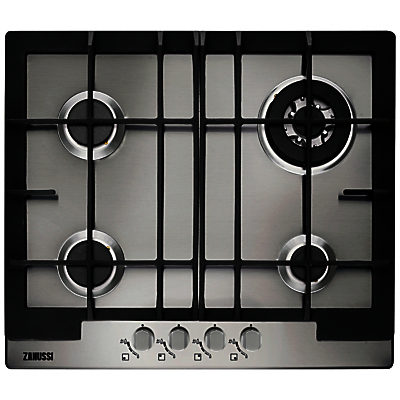 Zanussi ZGG66424XA Gas Hob, Stainless Steel Zanussi ZGG66424XA Gas Hob, Stainless Steel
